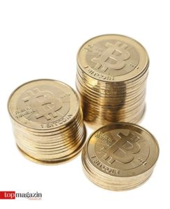 Das Logo ist echt, die Münzen nicht. Denn Bitcoins existieren nur virtuell.