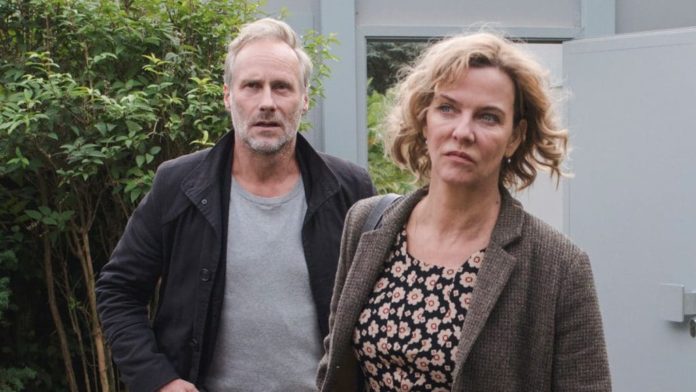 Margarita Broich und Wolfram Koch als Frankfurter Tatort-Duo Anna Janneke und Paul Brix