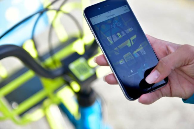 fahrräder per freischaltung mieten und wieder abstellen