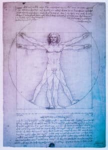 Der 'Vitruvianische Mensch' von da Vinci zählt zu den am häufigsten vervielfältigten Motiven der Welt. Der 'Vitruvianische Mensch' von da Vinci zählt zu den am häufigsten vervielfältigten Motiven der Welt.