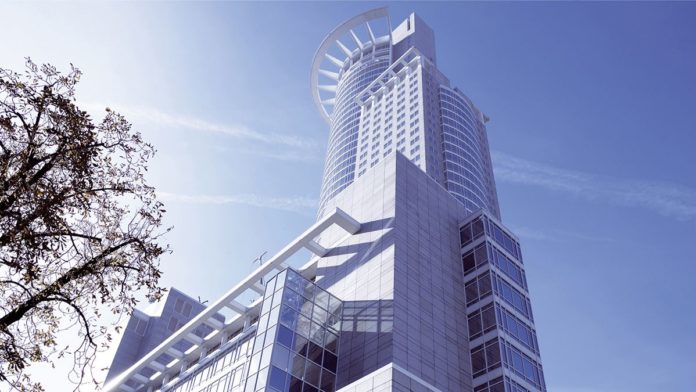Das Gebäude der DZ-Bank in Frankfurt