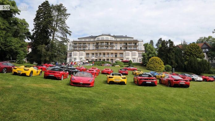 Ein Paradies für Sportwagen-Fans - etliche Ferraris beim 40. Geburstag des Ferrari Club Deutschland