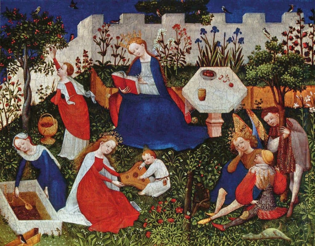 Paradiesgärtlein, Oberrheinischer Meister, ca. 1410 – 1420