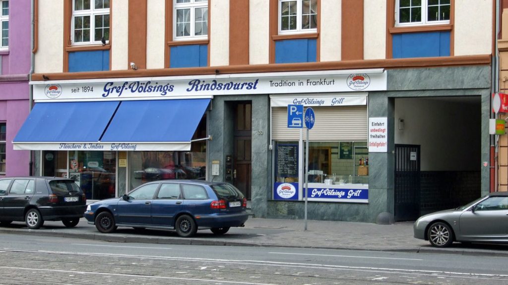 Die Metzgerei Gref-Völsing ist bekannter Frankfurter Wurst-Treffpunkt