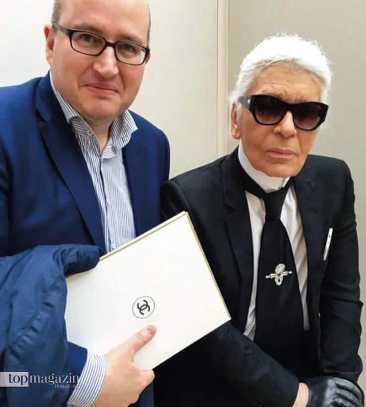 Alfons Kaiser mit Karl Lagerfeld