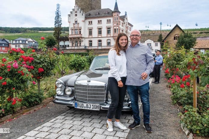 Jasmin Schmidt und Winzer Bernhard Jung