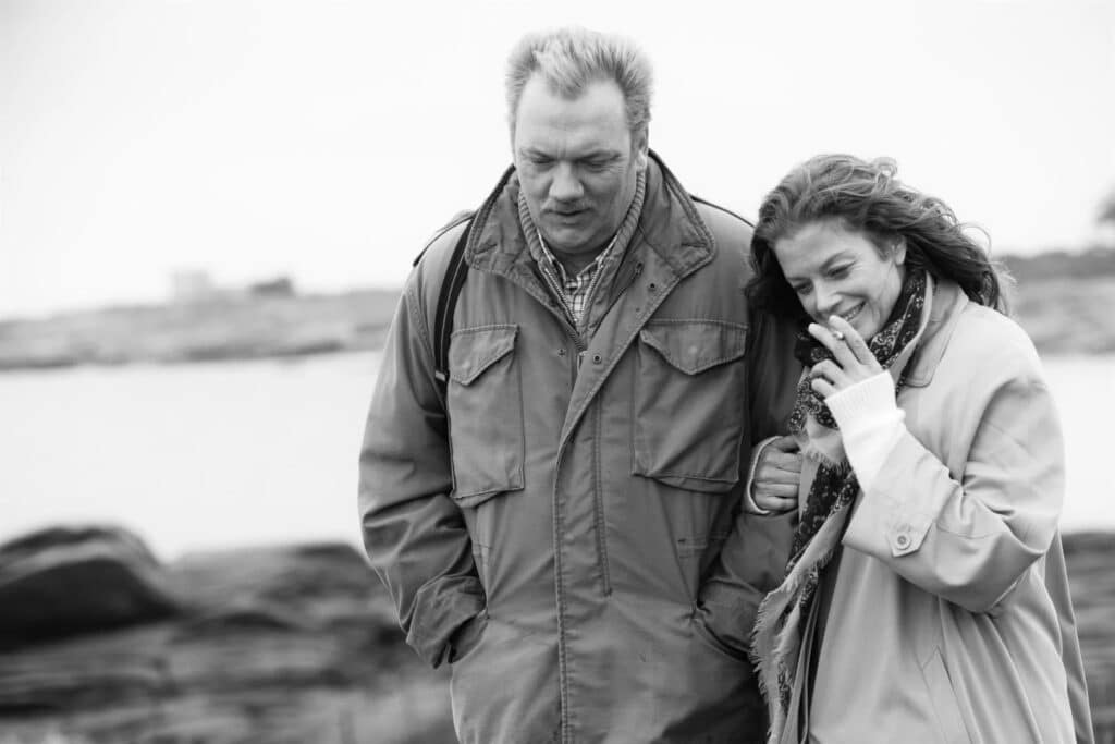 Marie Bäumer und Charly Hübner (3 Tage in Quiberon) (PROKINO Filmverleih)