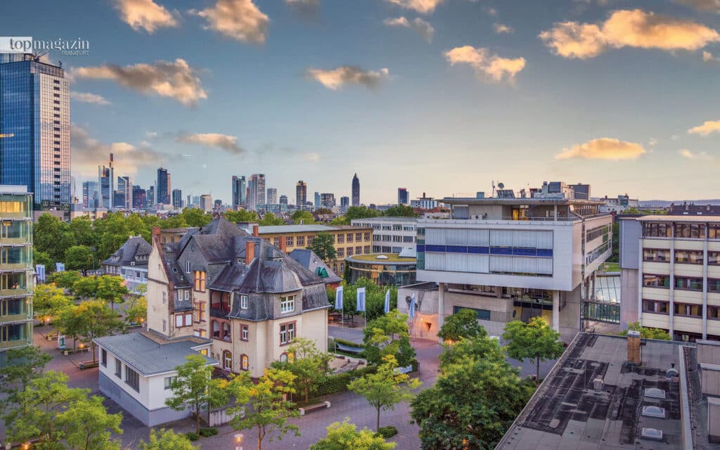Im Herzen von Frankfurt- Der Campus der Frankfurt UAS liegt zentral im schönen Nordend, umgebend von Cafés, Geschäften, Restaurants und Bars