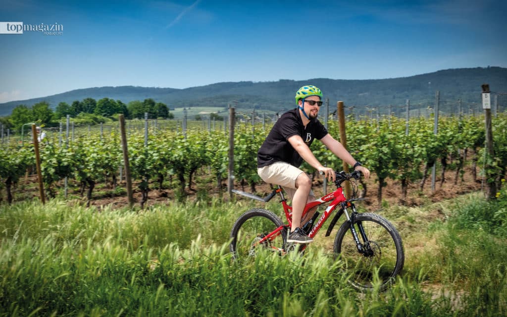 Mark Barths Route beginnt mit der Strecke durch die eigenen Weinberge in Hattenheim