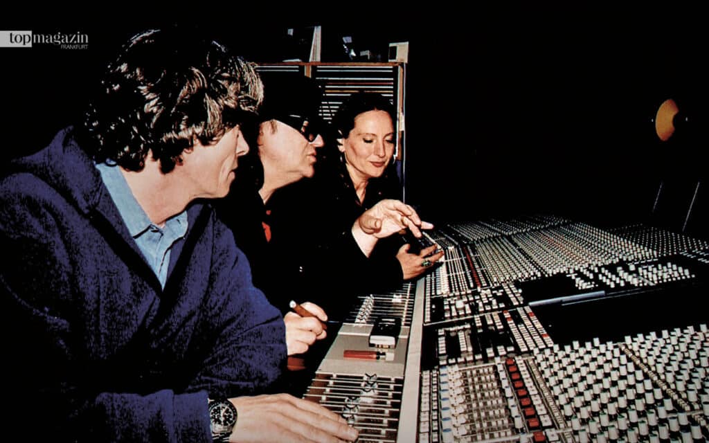 Im Tonstudio mit Udo Lindenberg für das Rilke Projekt ll „In meinem wilden Herzen“