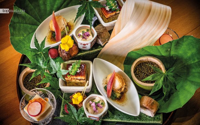 Die kunstvolle Vorspeisen-Variation für zwei Personen