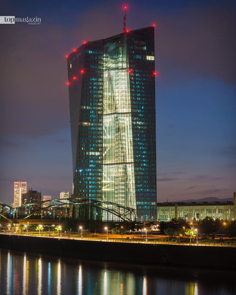 Die Europäischen Zentralbank in Frankfurt