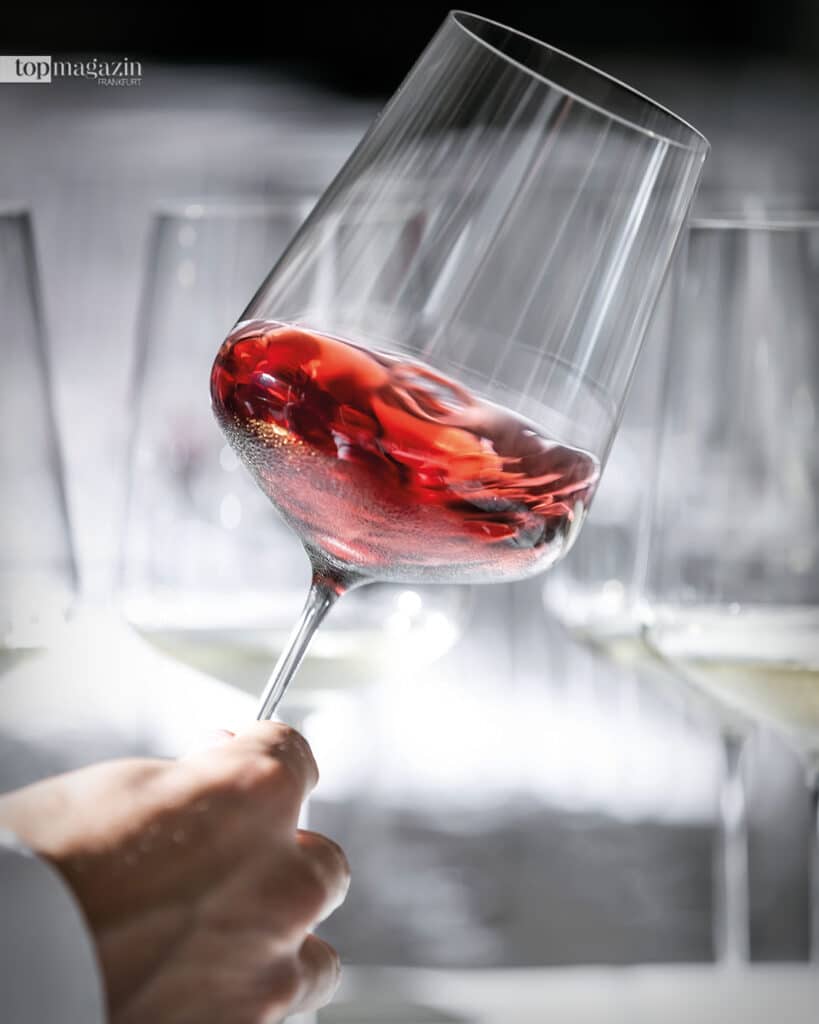 Ein Glas des Cabernet Blanc