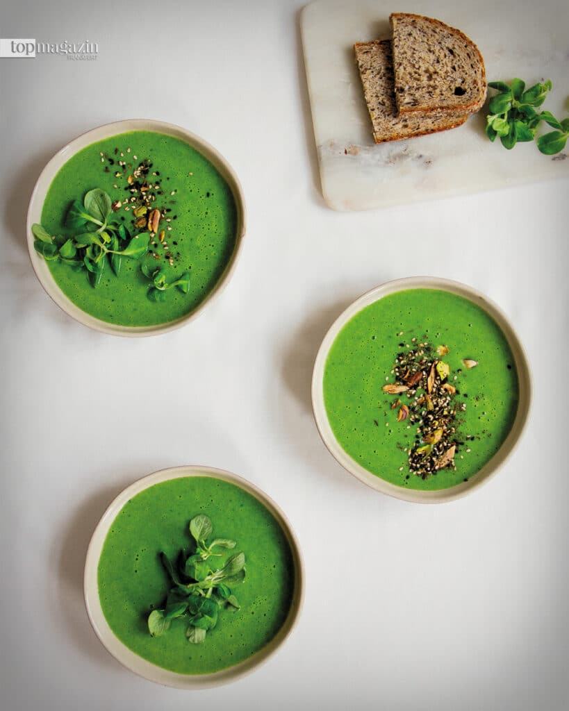 Grüne Feldsalatsuppe