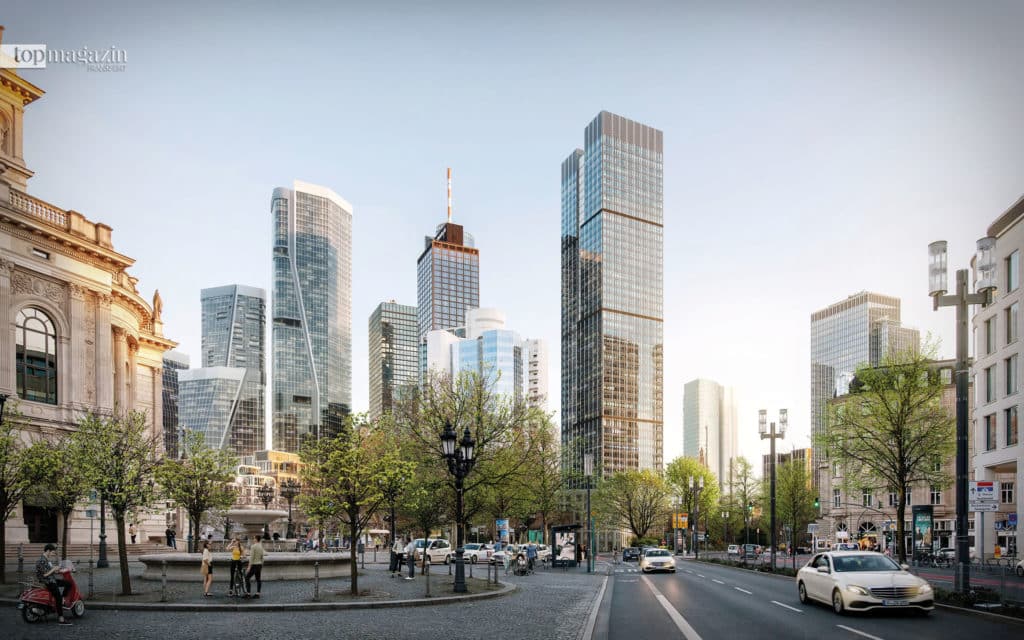 Elegante Dominanz: der Entwurf des Central Business Tower der Helaba in der Neuen Mainzer Straße Elegante Dominanz: der Entwurf des Central Business Tower der Helaba in der Neuen Mainzer Straße