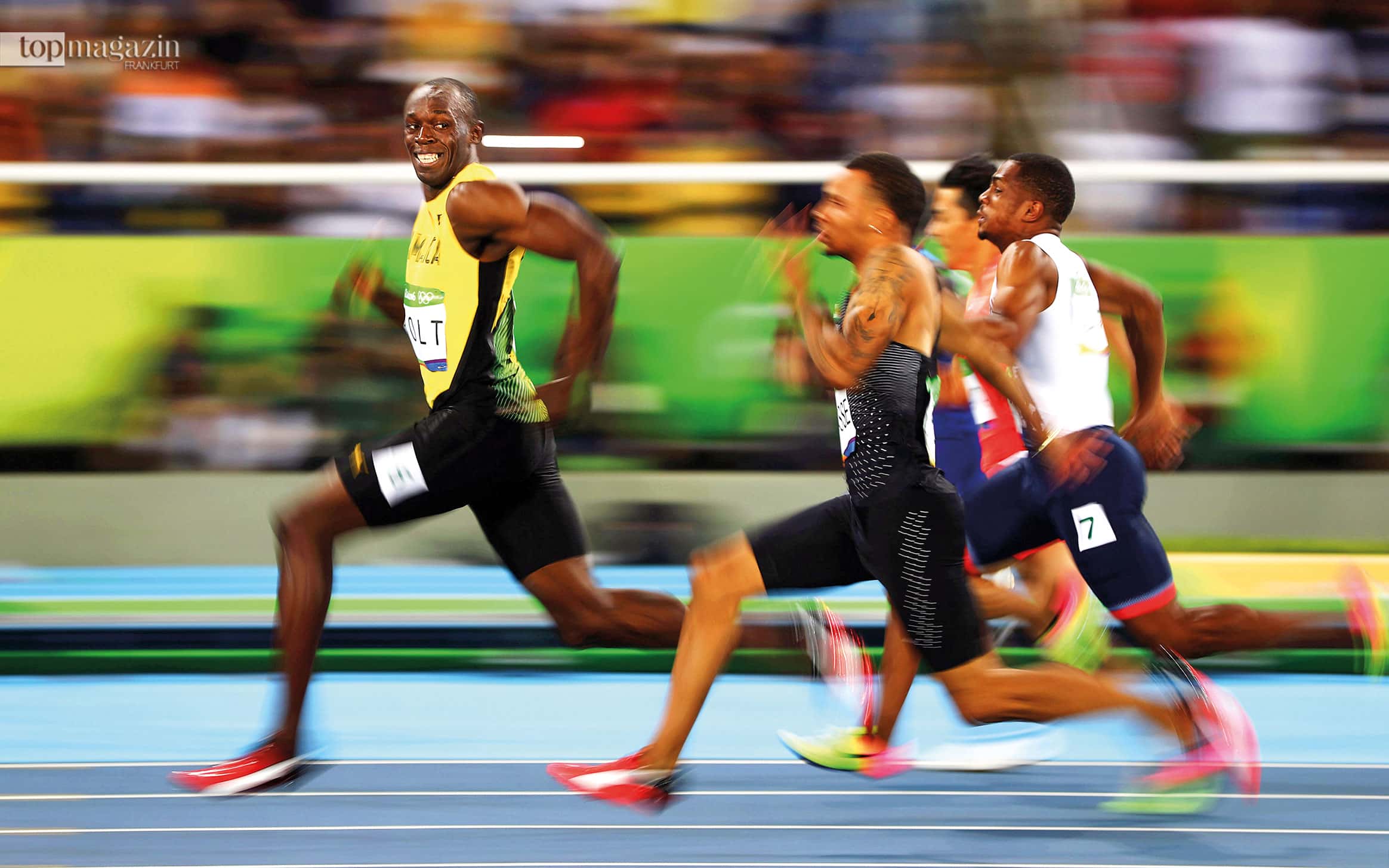 Überlegen: Sprinter Usain Bolt 2016 in Rio. Für ihn ein Sieg unter vielen. Für Pfaffenbach kein Foto unter anderen: Es brachte ihm den World Press Photo Award ein.