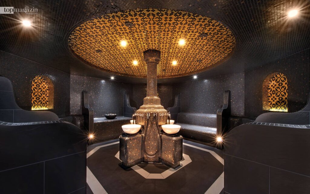 Luxuriöses Hamam im Spa im Steigenberger Frankfurter Hof