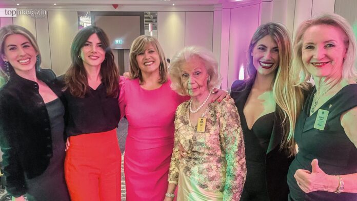 Drei Generationen Lions-Ladys: Mia Kesselman, Montenegros Generalkonsulin Ivana Dukanovic, Nena Kesselman-Evans, Dietlind Schneider, Deborah Kesselman und Roswitha Hahn