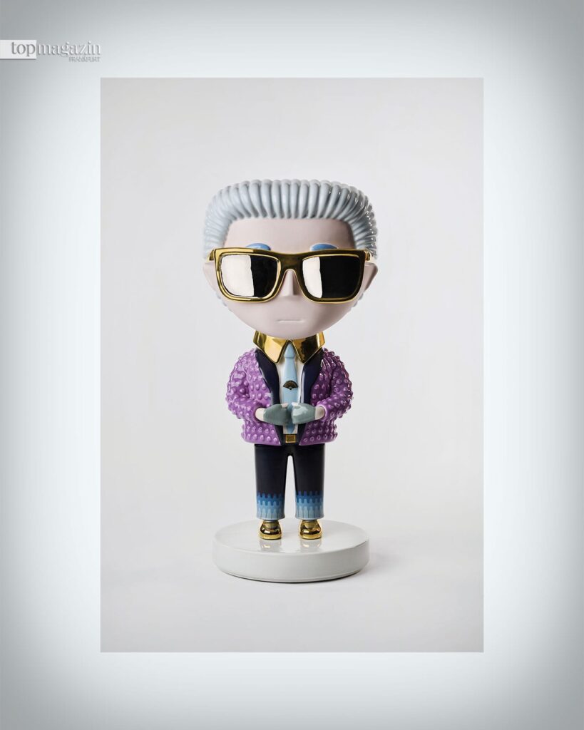 Lagerfeld mal anders. Die Keramikfigur Pop Karl designte Elene Salmistraro für Bosa
