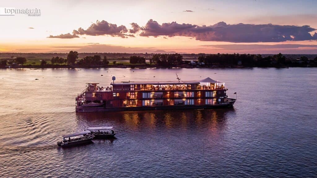 Die Aqua Mekong ist das luxuriöseste Flusskreuzfahrtschiff Asiens (Foto: Aqua Expeditions)