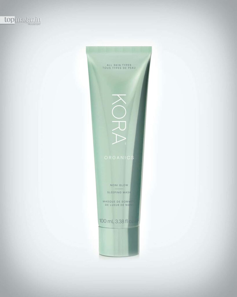 Die Noni Glow Sleeping Mask von Kora sorgt für strahlende Haut (Foto: Kora Organics)