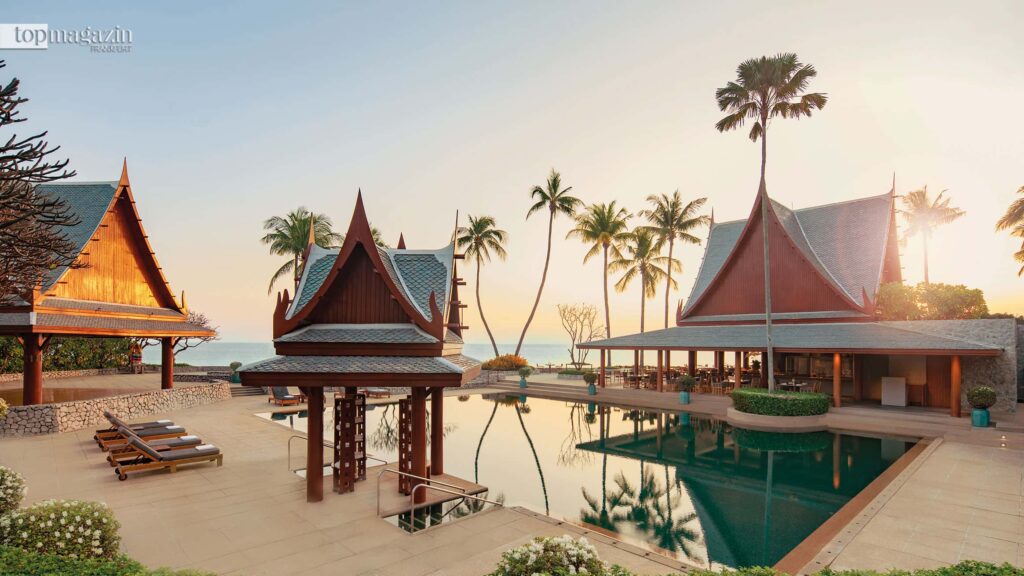 Am Swimming Pool im Chiva-Som kann man entspannen und neue Kraft tanken (Foto: Chiva-Som)