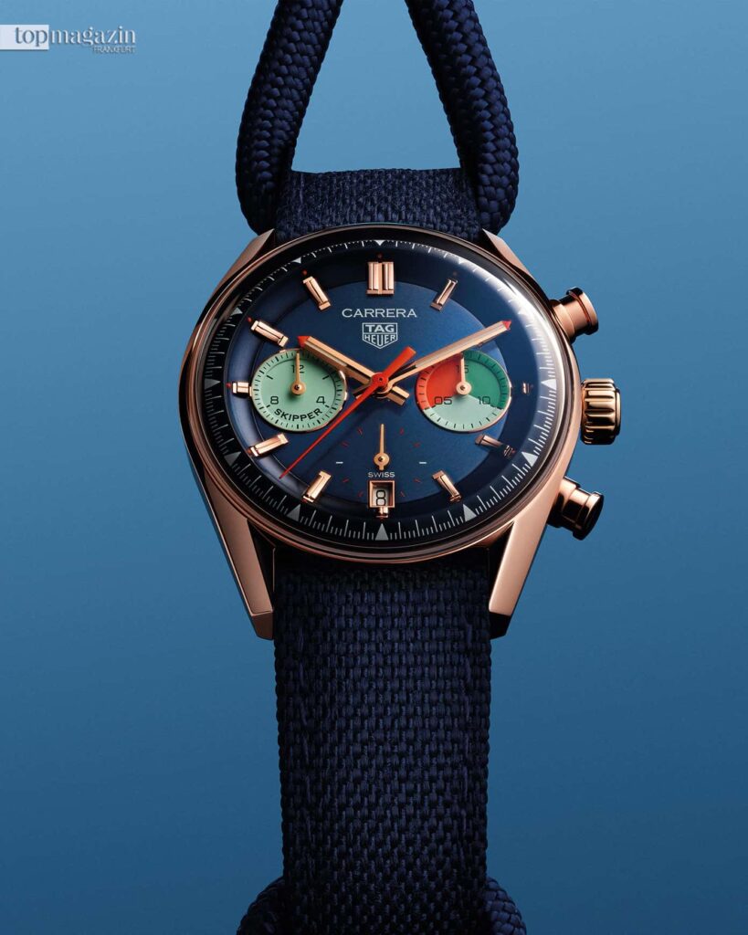 Der Carrera Chronograph Skipper von Tag Heuer ist eine Sportuhr speziell für Segler (Foto: Tag Heuer)