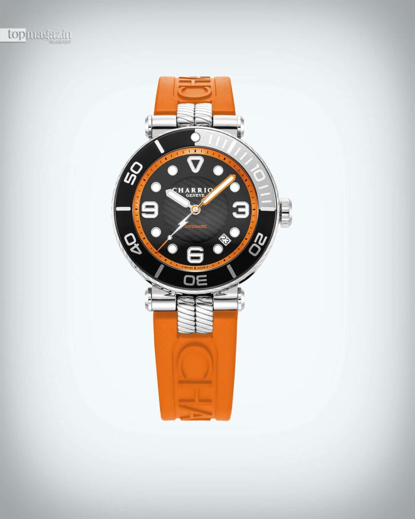 Die Sportuhr Navigator Surf von Charriol ist ein absoluter Blickfang (Foto: Charriol)