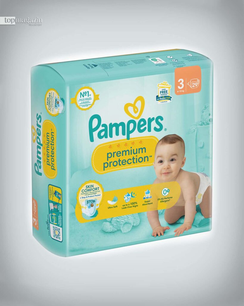 Die bekannten Pampers von Procter & Gamble