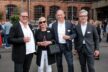 Bauunternehmer Thomas und Ulla Lupp mit ihrem technischen Geschaeftsfuehrer Thilo Moser Adolf Lupp GmbH und Makler Markus Holtermann Blackolive