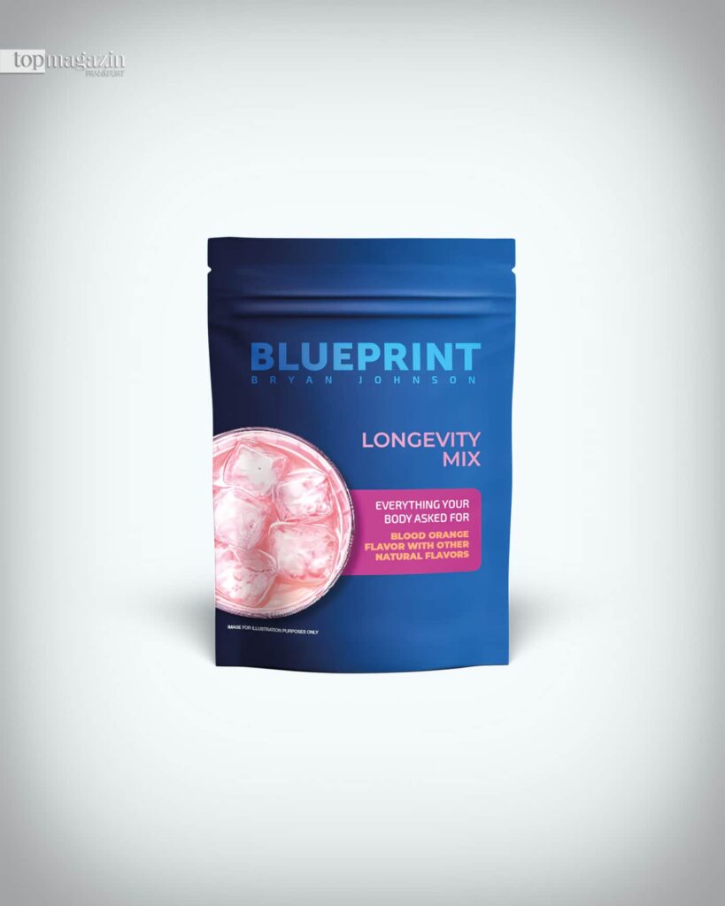 Der Longevity-Mix von Blueprint Bryan Johnson ist ein Nahrungsergänzungsmittel (Foto: Bryan Johnson)