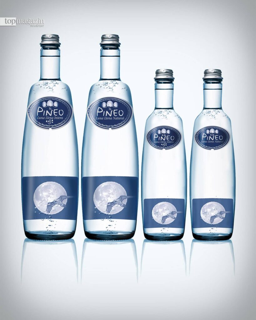 Pyrenäenwasser Pineo Luna Llena, das bei Vollmond abgefüllt wird (Foto: Pineo)