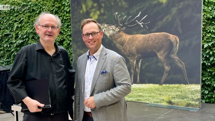 Baröckchen am Main-Team: Stephan Kietzmann, Naspa Private Banking (re.) Regionaldirektor mit Barock am Main Urgestein Michael Quast