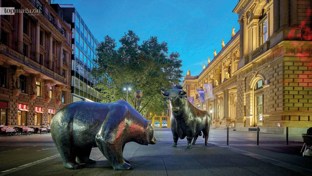 Bulle und Bär vor der Frankfurter Börse (Foto: Deutsche Börse AG)