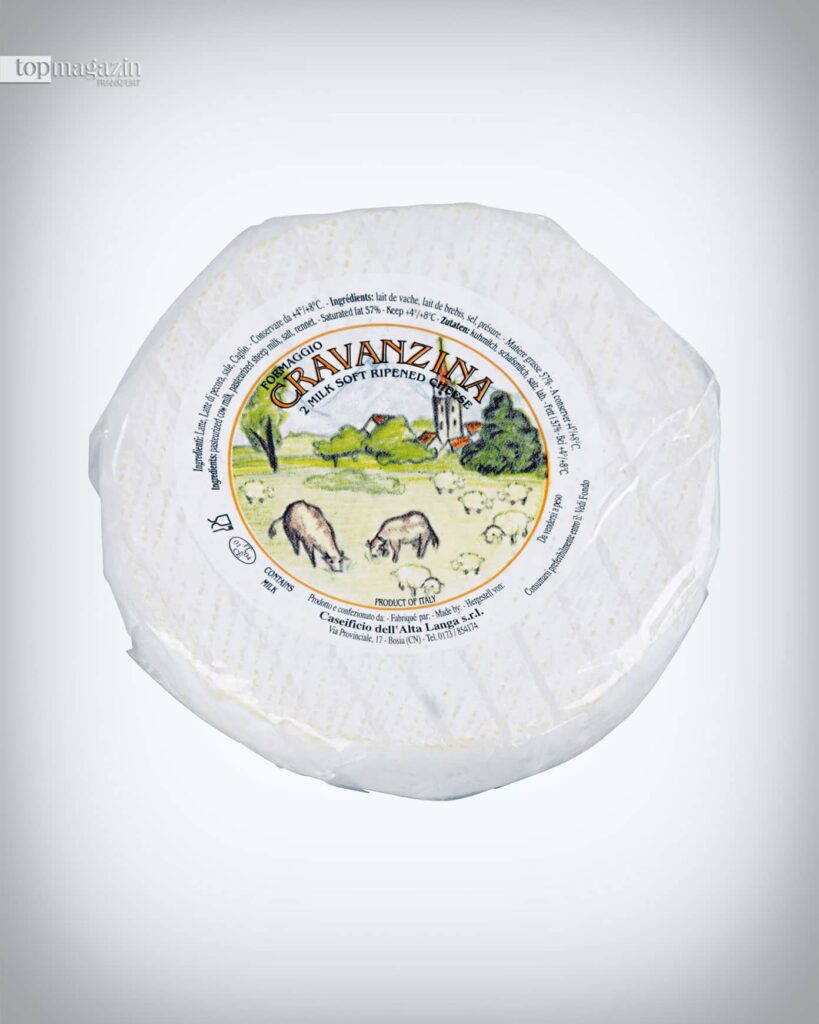 Cravanzina ist ein Weichkäse aus dem Piemont (Foto: Hersteller)