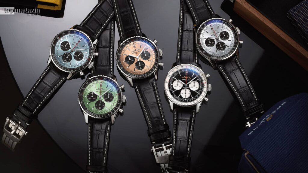 Zum 70. Geburtstag des Navitimers präsentierte Breitling zeitgemäße Neuauflagen im modernen Retro-Stil (Foto: Breitling)