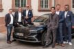 Das Genesis Team Christian Henkes mit Studioleiter Kai Maeder Deutschlandchef Jens Eberth Joseph Park Stefan Schneider Genesis und Michael Haertlein Mainline
