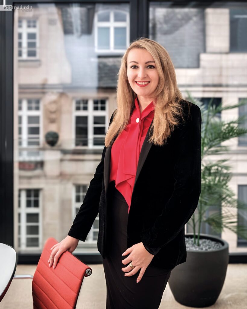 Daniela Mehner, Leiterin der Quirin Privatbank in Frankfurt, im Porträt.
