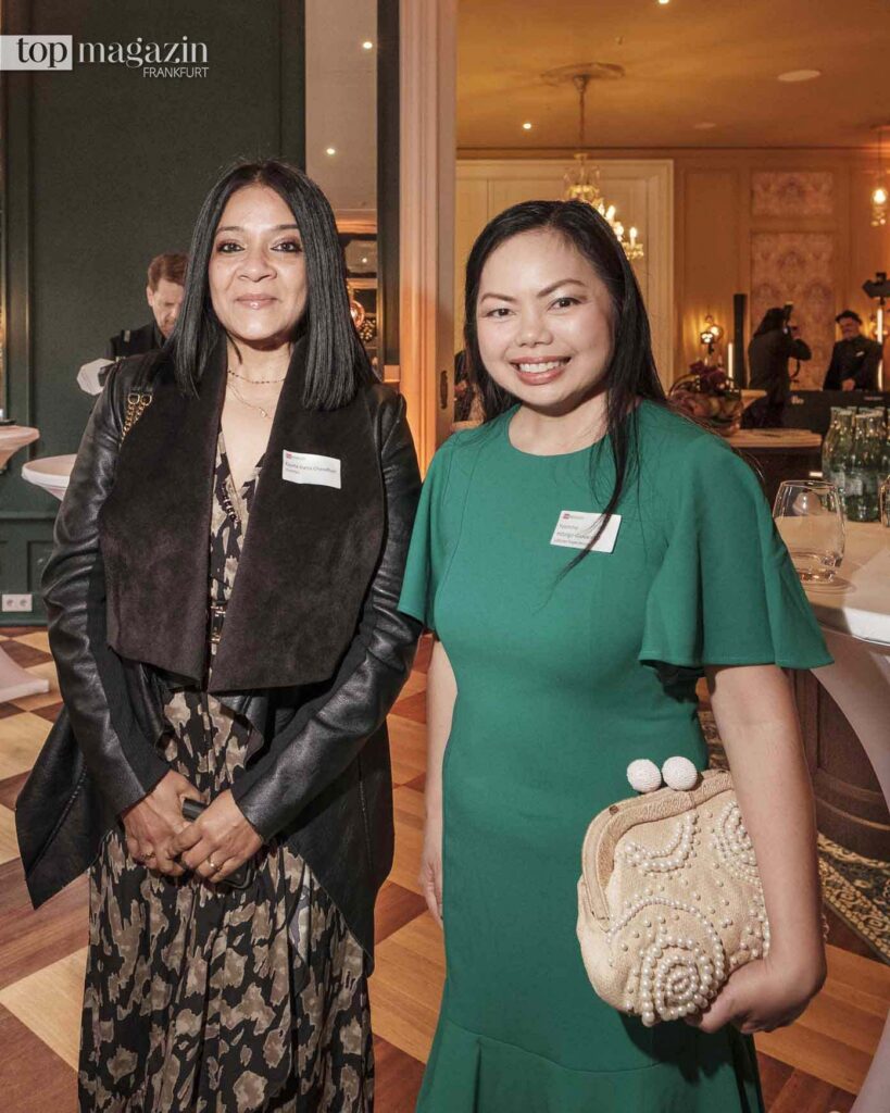 Kavita D. Chaudhuri (Investec) und PR-Managerin Yasmine Hidalgo-Giovannoli (Lobster Experience)