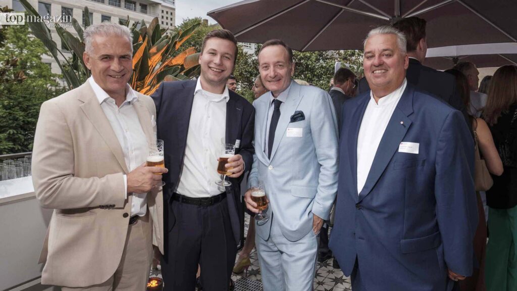Nenad Crnjak (Procon), Joshua Clauss (Clauss Capital), Stephan Görner (Stephan Görner Maßkonfektion) und Johannes Clauss (ExitBuddies)