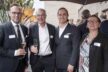 Stephan Kietzmann Leiter Naspa Privatkunden mit Kaan Bludau 3. v. l. Bludau Partners und Thomas Zorn und Sabine Boerchers vom Top Magazin