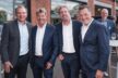 Andreas „Andy Moeller mit den Bruedern Ralf Schipper Tempomedia und Joerg Schipper Mainopolis und Oliver Schwebel Knight Frank