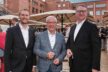 Bernhard Grieb Wirtschaftsfoerderung Frankfurt mit Thomas Reimann Alea und Sven Volkert Buergschaftsbank Hessen