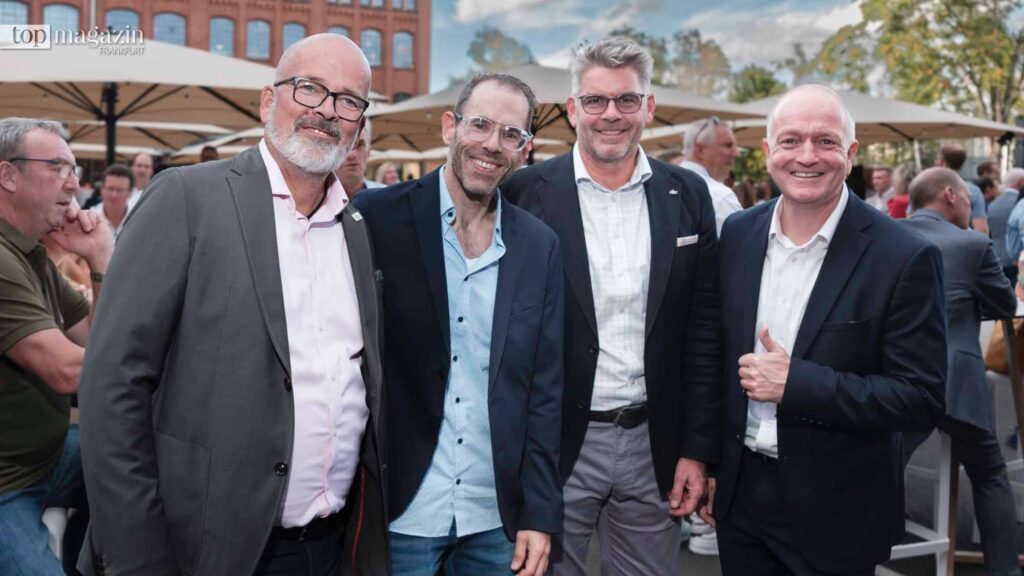 Das Team Versicherungsservice der Frankfurter Sparkasse - Arnd Pothmann, René Engelhardt, Frank Haller und Patrick Mierke