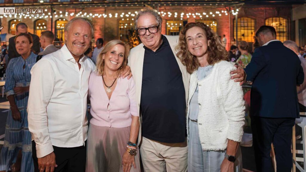 Dr. Steffen Tschackert mit Gattin Maria, Sammy Taskar und Dr. Karin Kurz