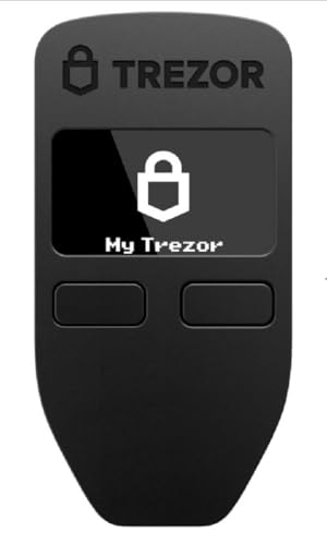 Trezor Model One - Die Original-Hardware-Wallet für Kryptowährungen, Bitcoin-Sicherheit, Speichern und Verwalten Tausende Coins und Tokens (Schwarz)
