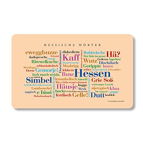 Frühstücksbrettchen Hessische Wörter